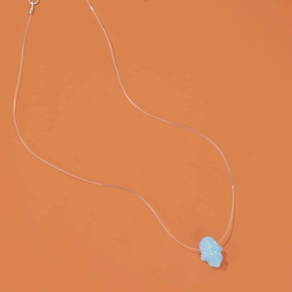 RESTOCKED! 3/$30 NEW! Dainty Hamsa Necklace Pendant Cute Boho Turquoise Opal - Picture 2 of 4